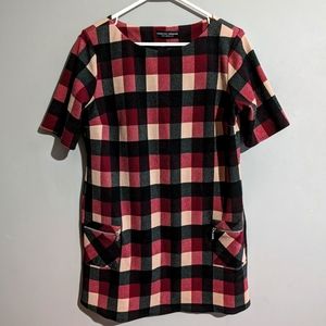 Dorothy Perkins retro plaid tunic shirt